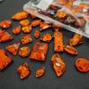 Red Resin Shiny Glass Rhinestone Stickers: Mixed Style Sewing Accents for Dancewear