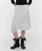 SUNBURNPROJECT Asymmetric Midi Skirt, Melange Gray