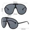 Integrated Conjoined Sunglasses Summer Oversized HD Lens Shades New Y2K Vintage Round Sun Glasses Outdoor Uv Protective Goggles