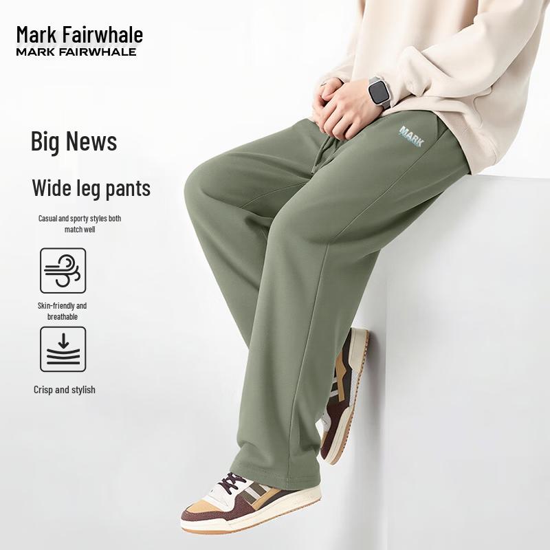 MARK FAIRWHALE Men's Relaxed Fit Straight-Leg Casual Pants