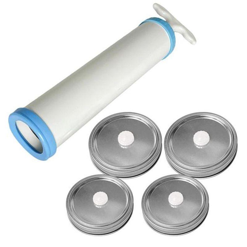 M-Modern-Mason Jar Vacuum Lid Set Food Vacuum Jar Mason Jar Vacuum Pump Head Handheld Jar Sealer Vacuum Sealer Accessories