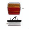 LED 12V Stop Tail Turn Flasher Light Rectangular for RV Owners