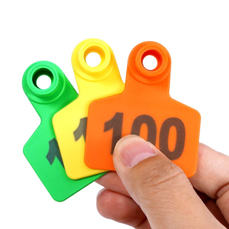 100Sets TPU Cow Pig Ear Tags for Livestock, Cow Cattle Ear Tags, Farm Animal Ear Tags, Pig and Sheep
