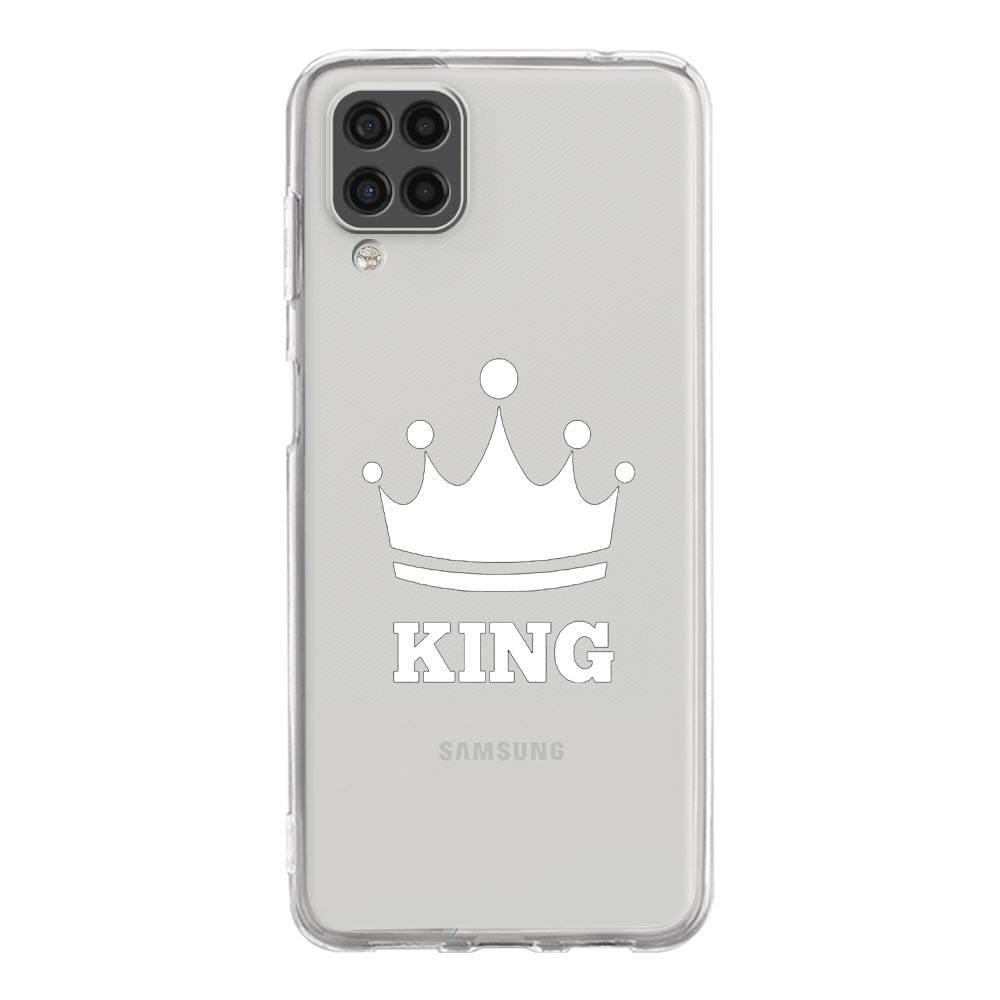 Phone Case For Samsung A13 A33 A35 A55 A73 A53 A23 A51 A71 A21S A12 A31 A41 A05s A03S A15 A25 5G Couple Style Crown king Queen