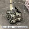 Creative Ball Ceramic Shampoo Potion Bottle Luxury Plating Silver Press Lotion Bottle Toilet Soap Dispenser Bathroom Accessories
