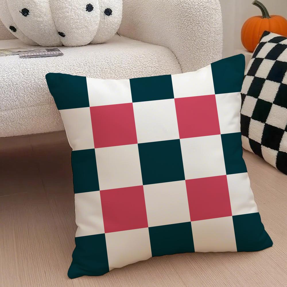 Exotic Portuguese Style Geometric Graphics Art Cushion Cover Throw Pillow Cover Hidden Button Durable Polyester Chair Cushion