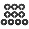 Plastic Clothing Divider 10 Pack, Round Garment Divider for Closet and Stockroom Sorting, 90 mm Size, Daily Sorting Use