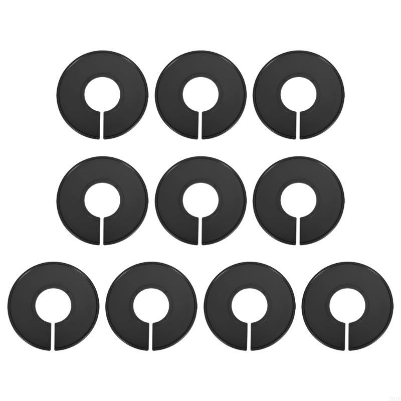 Plastic Clothing Divider 10 Pack, Round Garment Divider for Closet and Stockroom Sorting, 90 mm Size, Daily Sorting Use