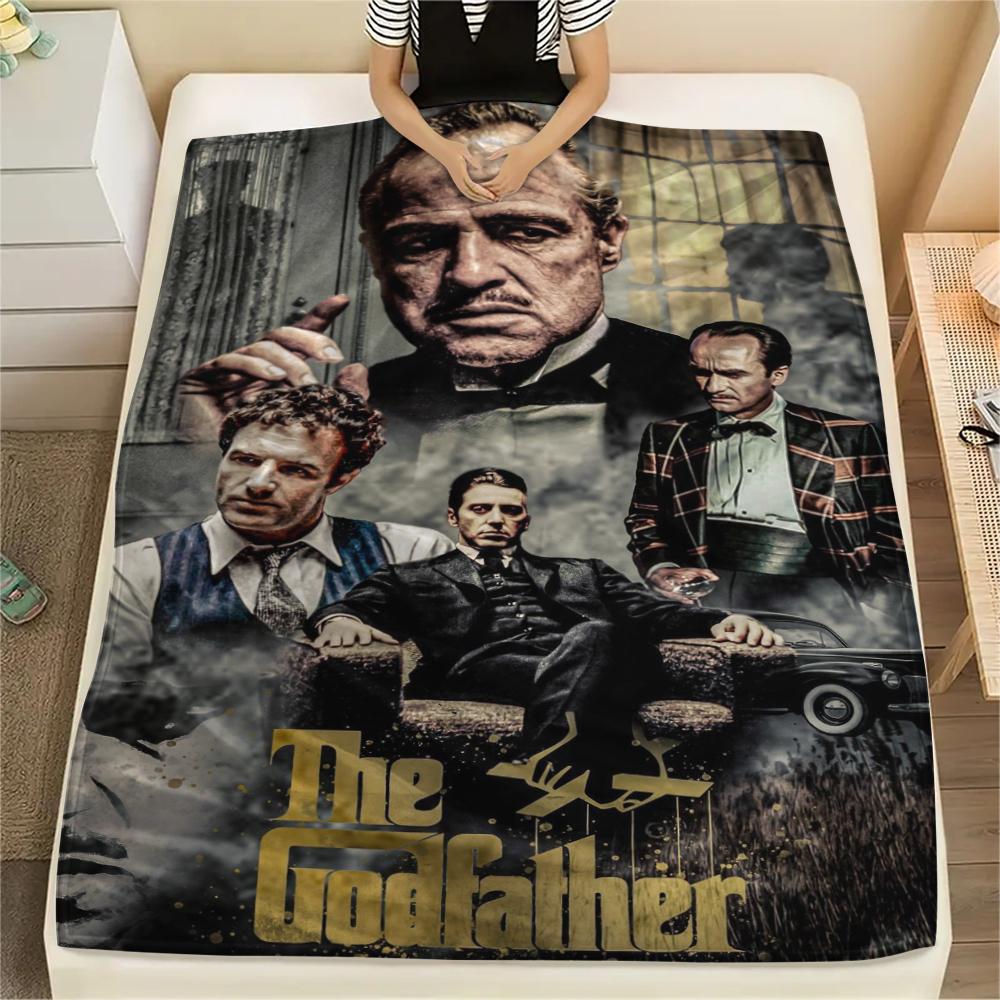 1 st The Godfather-tryck Flanellduk, Högkvalitativ Bekväm för Alla Årstider, Heminredning, Värme och Komfort, Perfekt för Gåvor