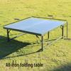 Durable Outdoor Portable Square Folding Iron Table