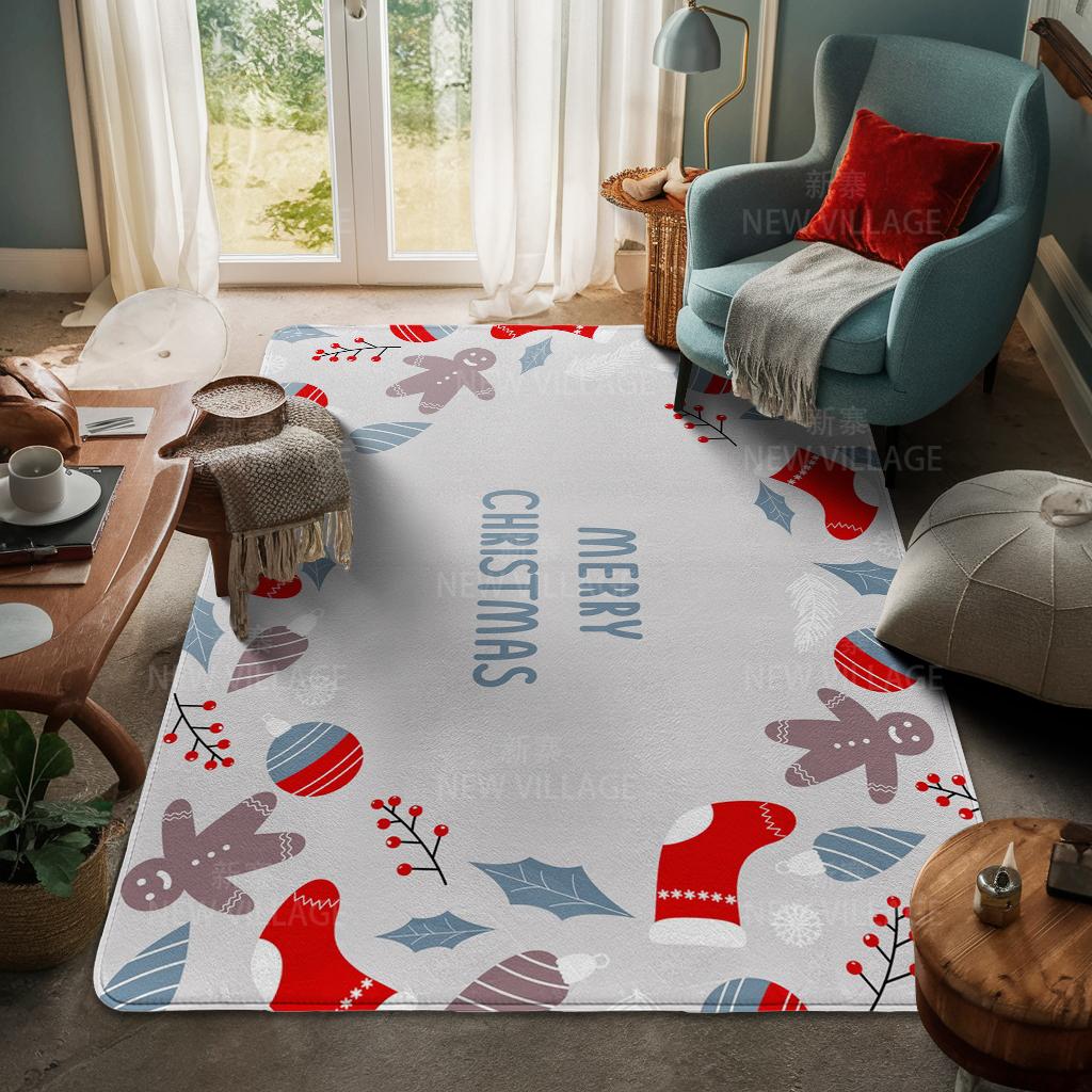 Koberec ke vchodu do domu Rohožka ke dveřím do domu Obývací pokoj Vana Koupelna Protiskluzové koberce s absorpcí vody vana Veselé Vánoce zima