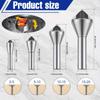 4pcs HSS Deburring Chamfering Cutter Countersink Drill Bits Titanium Coated Smooth Hole Metal 90 Degree Round Shank Hole Cutter