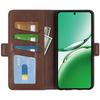 For Oppo Reno12 F 5G Case Calf Texture Leather Stand Wallet Phone Cover