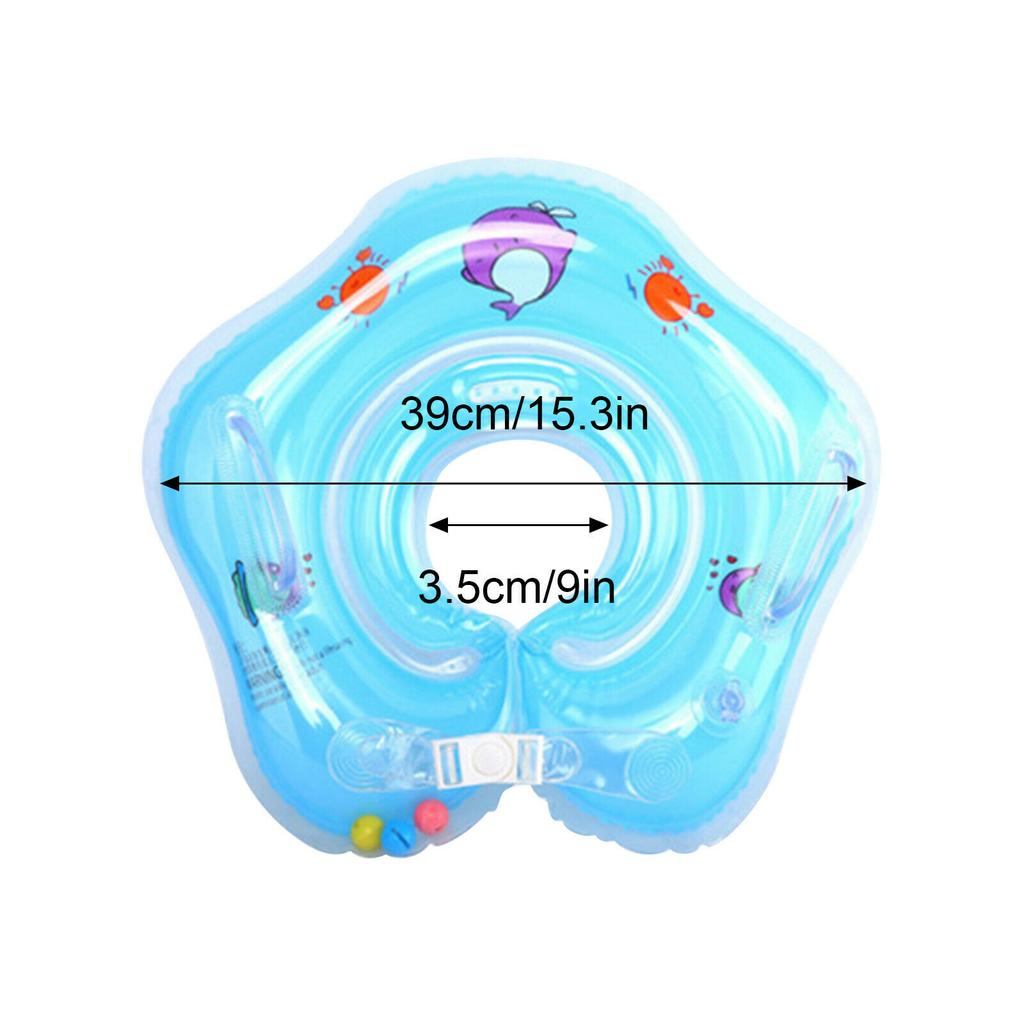 Baby Newborn Pool Floats Inflatable Floats Ring Adjustable with Side Handle