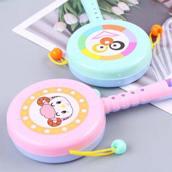 10Pcs Baby Rattle Toy Infants Hand Rattle Sensory Toy Spin Drum Shake And Rattle Toy for Newborns Early Education Sensory Development