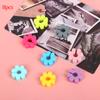 8Pcs Wine Glass Charm Silicone Solid Color Flower Drink Tag Identification Label