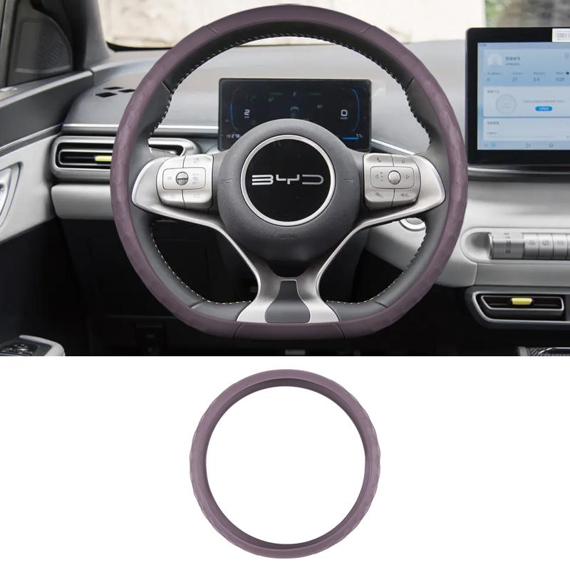 For Byd Dolphin Surf Dolphin Mini Silicone Non Slip Steering Wheel Cover Car Steering Wheel Protective Cover