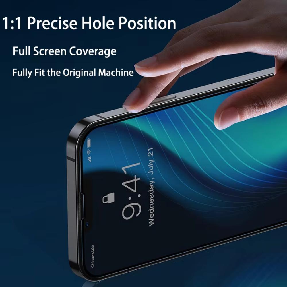 Nnbili 4 Peças Protetor De Tela 9d Para Iphone 16 17 15 14 13 12 11 Pro Max Vidro Protetor Para Iphone 16e Cobertura Completa Vidro Temperado