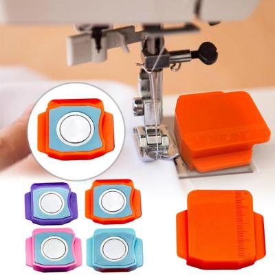 1/2Pcs Sewing Machine Magnetic Seam Guide with Scale Multifunctional Sewing Hemmer Guide