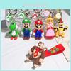 Chaveiro Fofo do Super Mario para Decorações de Carro e Bolsa Material de PVC Macio