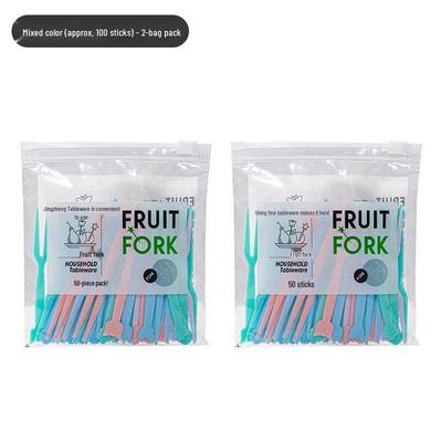 Tenedores de Fruta Desechables de Bambú ZISIZ