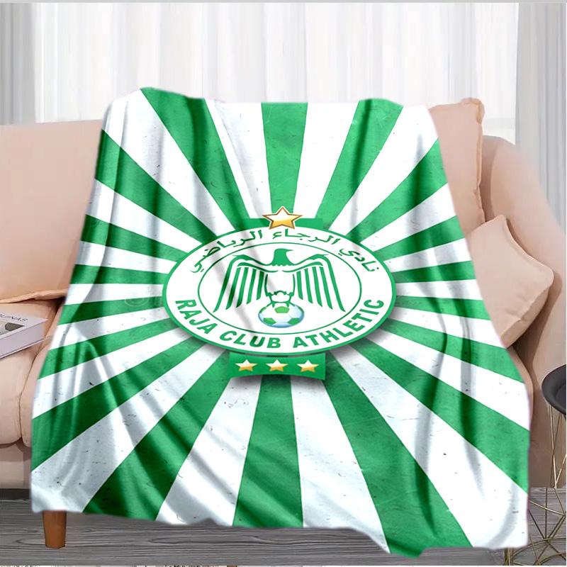 Raja Club Athletic Crest Blanket Suitable for Sofas, Beds, Offices, And Camping - Perfect Gift for Halloween Christmas