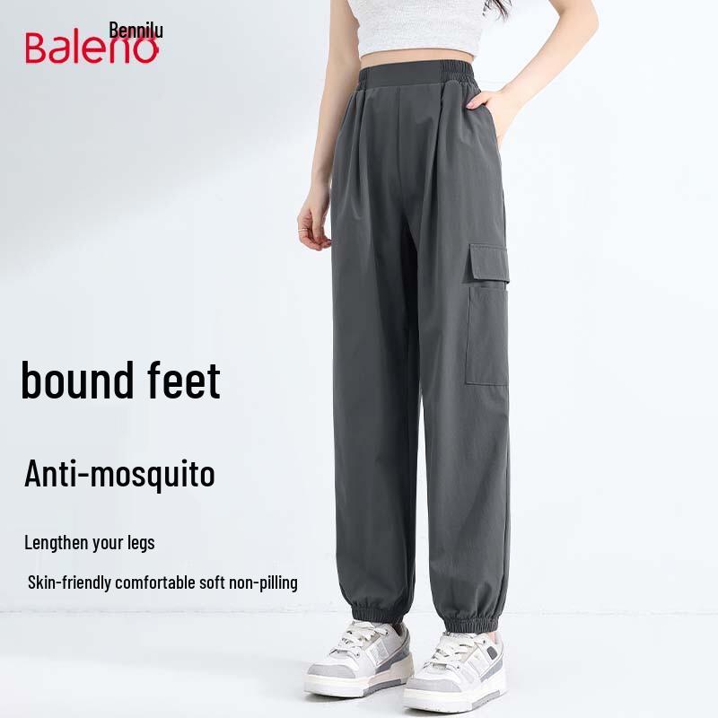 Baleno Women's High-Waisted Three-Proof Cargo Pants