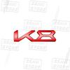 Creative Car 3D Metal K3 K5 K8 Logo Emblem Fender Rear Trunk Door Bumper Sticker For Kia Forte Ceed Cerato Rio Picanto Decor UD6