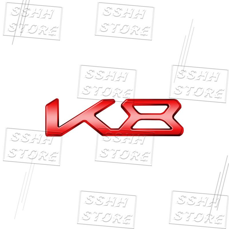 Creative Car 3D Metal K3 K5 K8 Logo Emblem Fender Rear Trunk Door Bumper Sticker For Kia Forte Ceed Cerato Rio Picanto Decor UD6