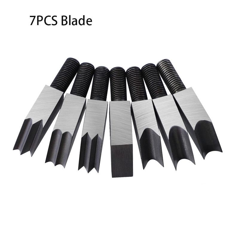 

годовой Фаска Рубанок Ручной Рубанок 45 Градусов Скос Деревообработка Кромка Угол Обрезка Снятие Фаски Ручной Столяр Плотницкие Инструменты 7PCS Blade