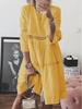 Elegant Women Maxi Dress Fashion Lace Embroidered 3 4 Sleeve