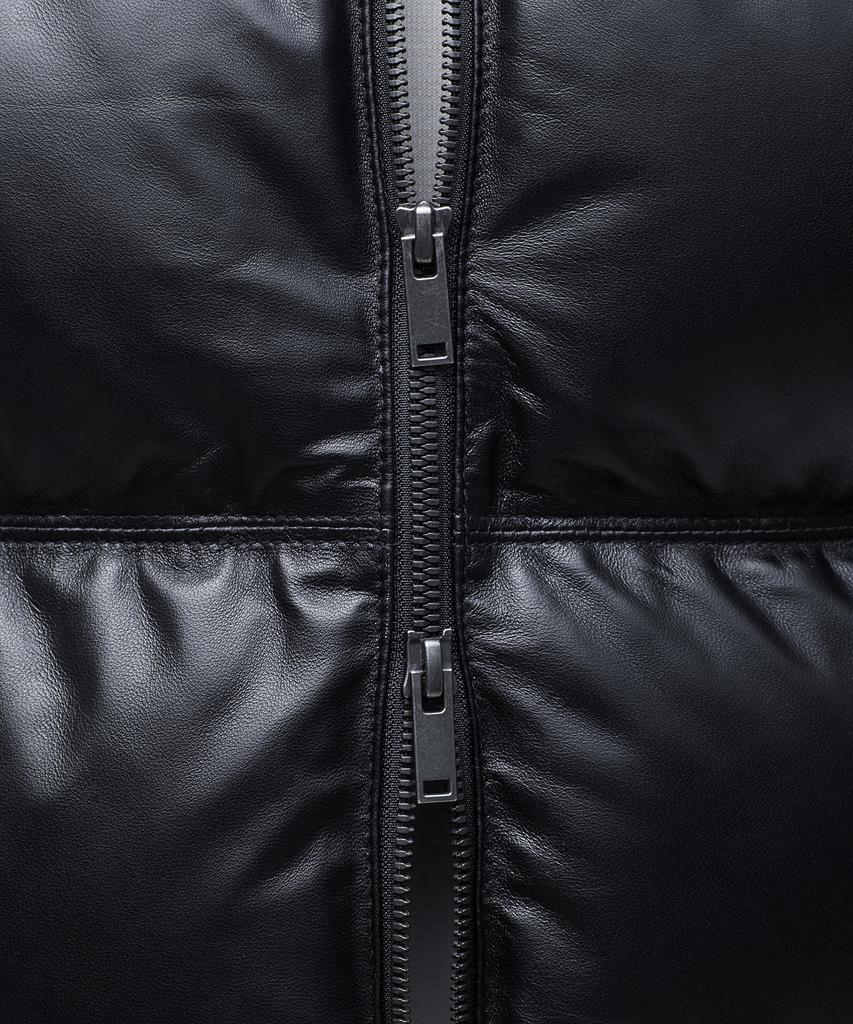 Musinsa Standard Lambskin Down Puffer Short Padded Jacket [Black]