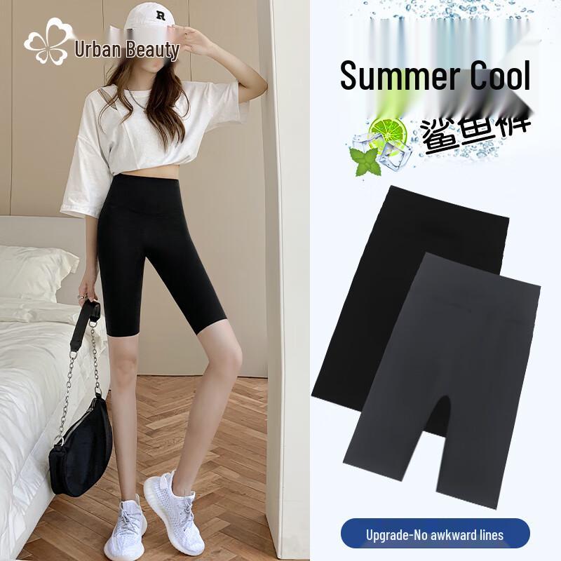 

Женские летние облегающие велосипедные шорты из акульей кожи M