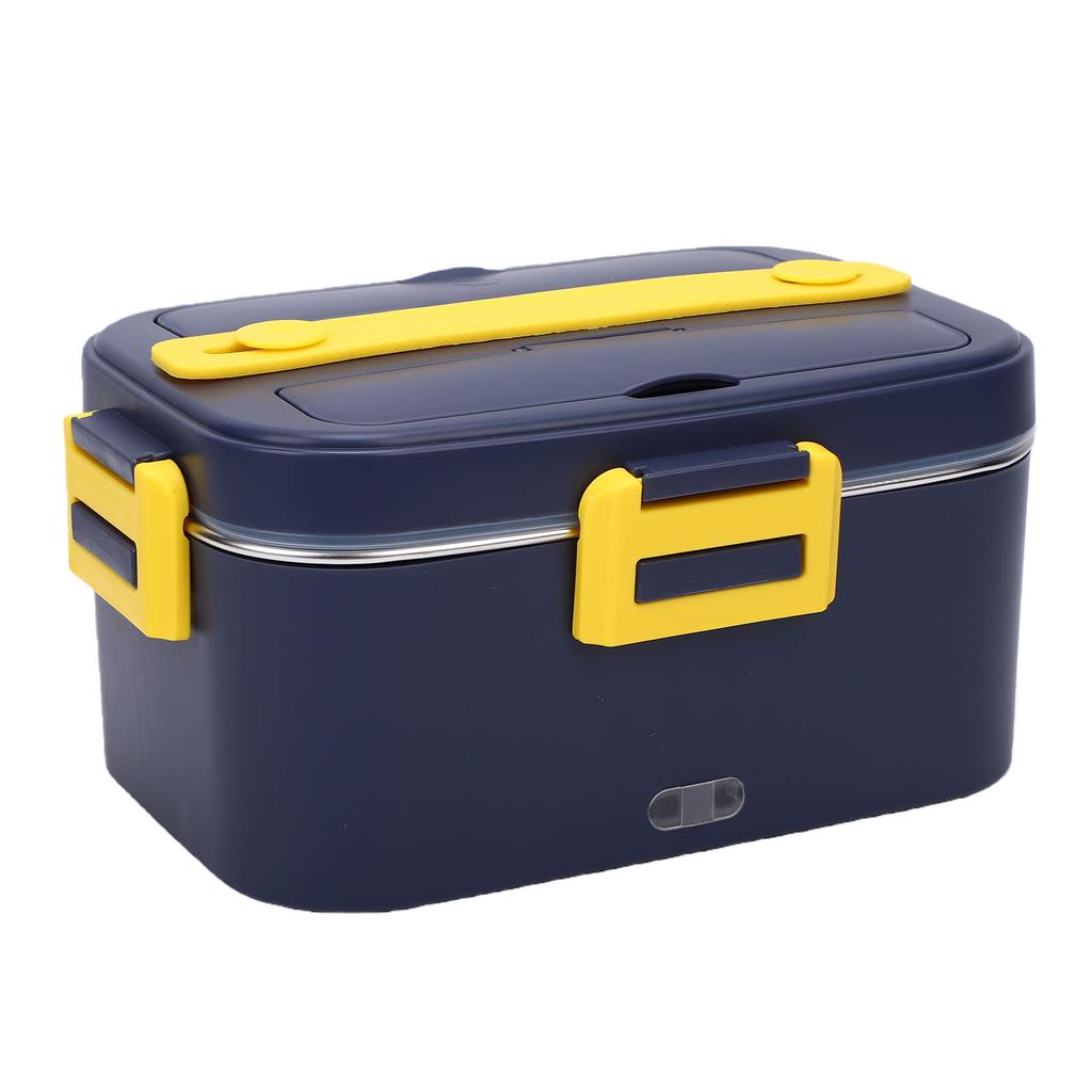 Electric Lunch Box Portable Lunch Warmer Stainless Steel Food Container Leakproof for Car Home Office Use Purple Yellow
