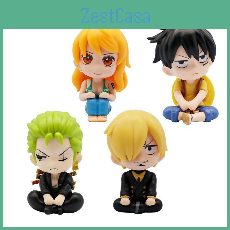 Luffy One Piece Sanji Nami Zoro Action Figure Anime Kawaii Pvc Model Doll Decor
