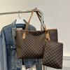 Tote bag shoulder bag lazy style retro large capacity fashion printed commuter bag temperament versatile vegetable basket bucket bag