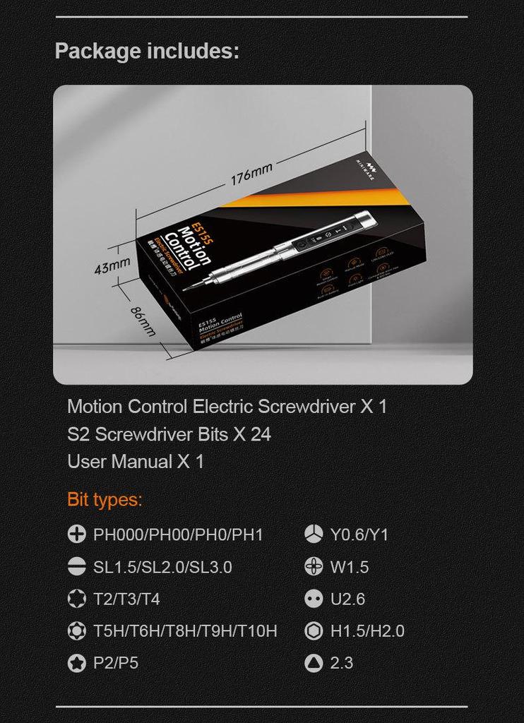 ES15S Automatic Electric Screwdriver for Apple & Laptop Repair