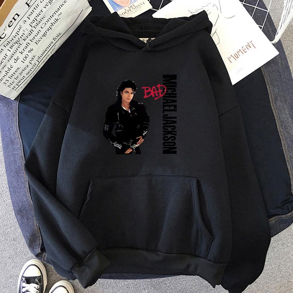 Michael Jackson Grafik-Hoodies Langärmlige Mode-Sweatshirts für Jungen/Mädchen Unisex Grafikdruck Moletom Neue Pullover