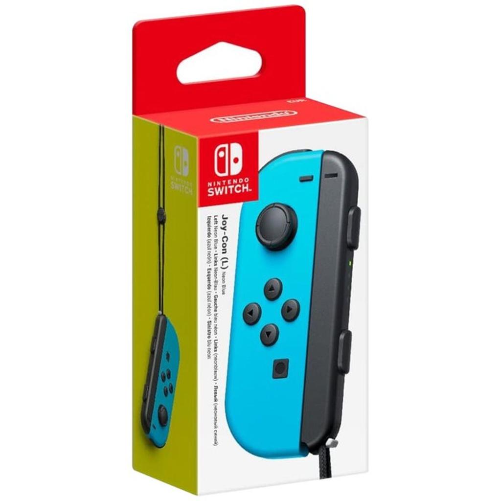 Manette Joy-Con gauche Bleu Néon pour Nintendo Switch (Batterie remplaçable)