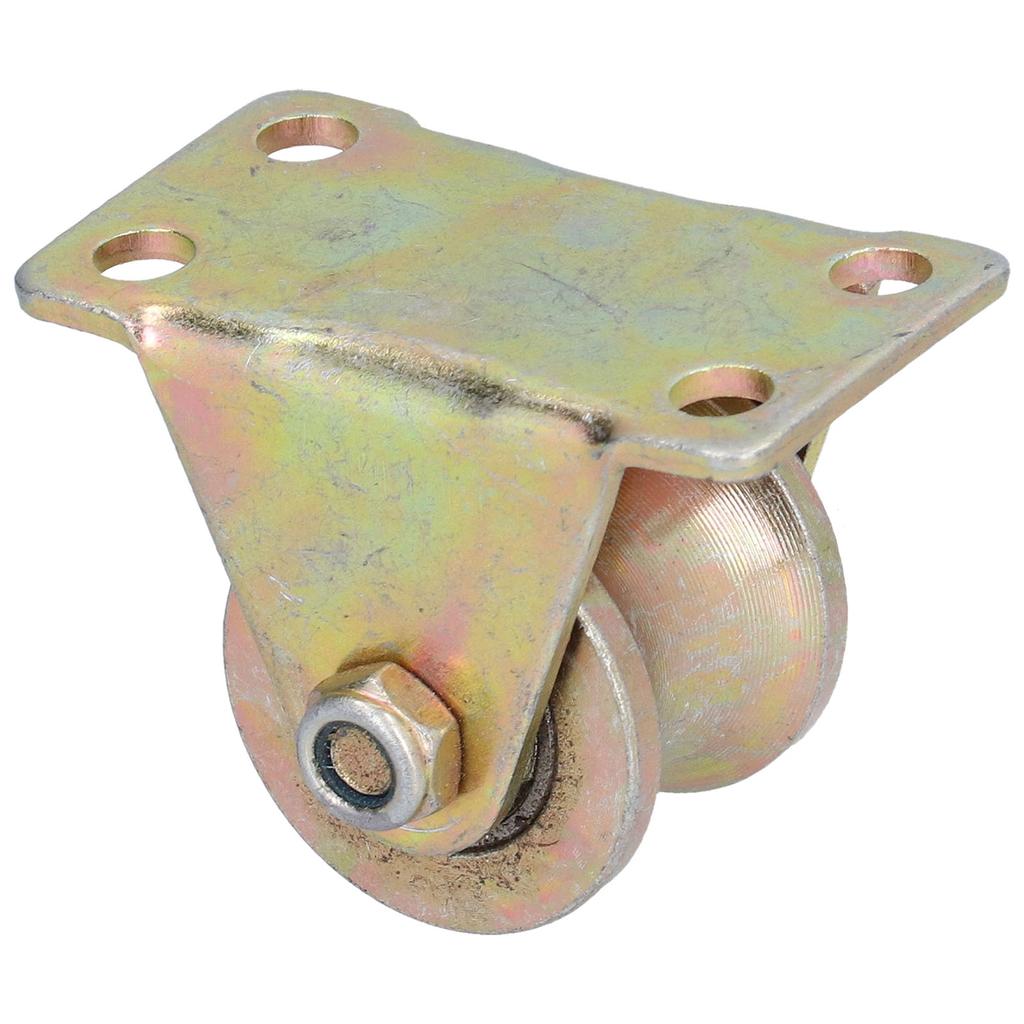 U-Nut Rad Rolltor Drahtseil Schiene Nutenrad Lenkrolle mit Halterung 32mm 1,3 Zoll