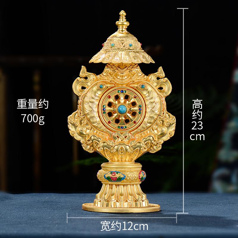 Alloy Painted Tibetan Buddhism Tantric Buddha Hall Offering Buddhist Conch Ornaments Buddhism Home Decor