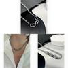 Minimalist Stainless Steel Collar Chain With Geometric Design For Unisex Fashion Accessory
