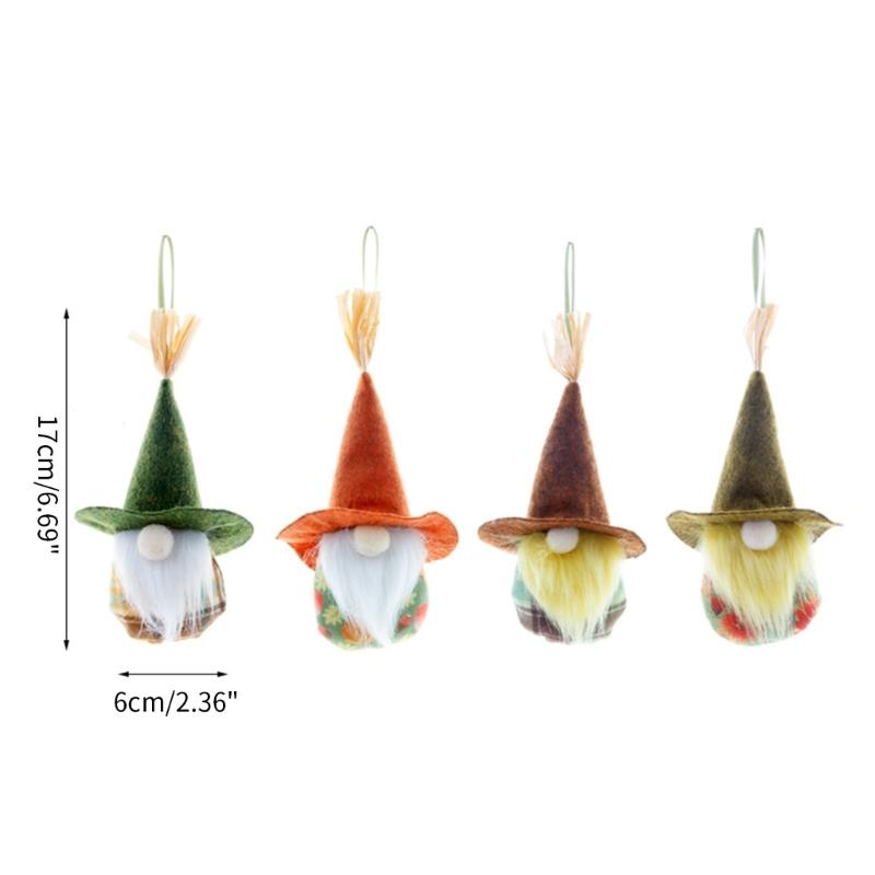 Harvest Festival Hanging Gnomes Set of 4 household Room Kitchen Decoration