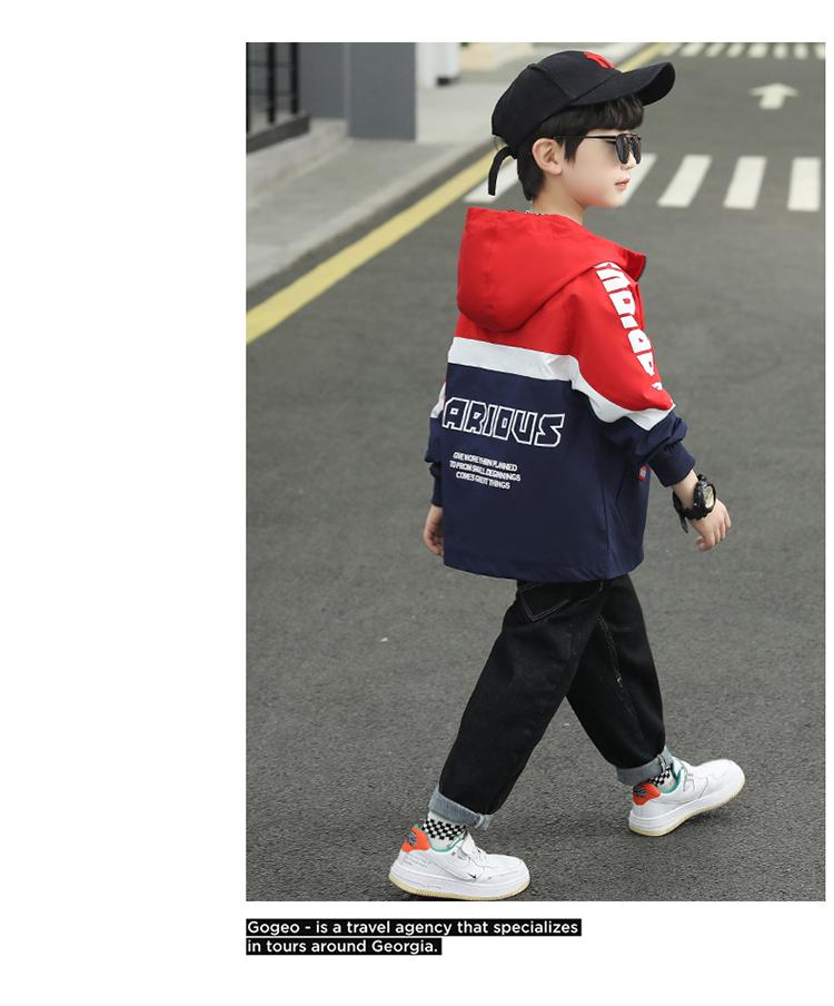 Boys' spring coat trendy, cool and fashionable 2026 new children's spring and autumn style, mid to small children's western-style jacket top trendy