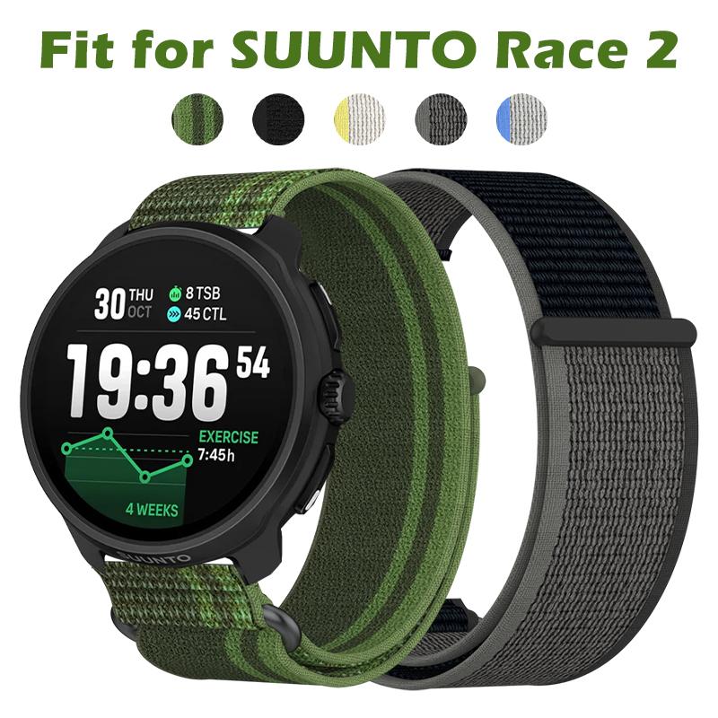 Нейлоновый ремешок для Suunto Race 2 Мягкий удобный сменный ремешок 22 мм Браслет для Suunto Run/Ocean/9 Peak