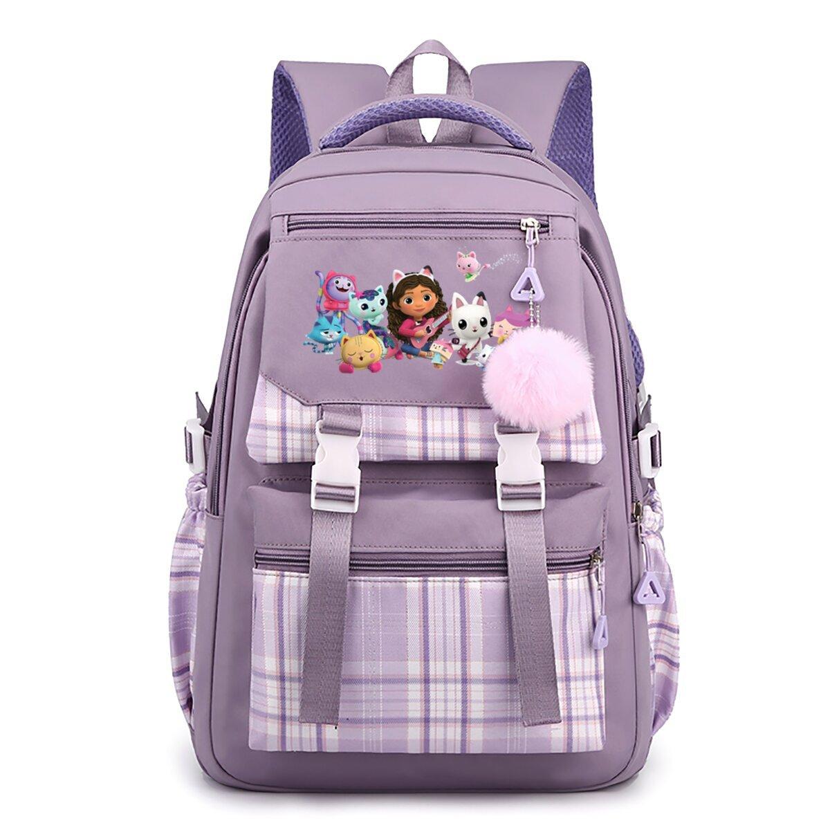 

Анімований периферійний рюкзак «Ляльковий будиночок Габі» з принтом, студентський шкільний рюкзак великої місткості в коледжанському стилі no specification