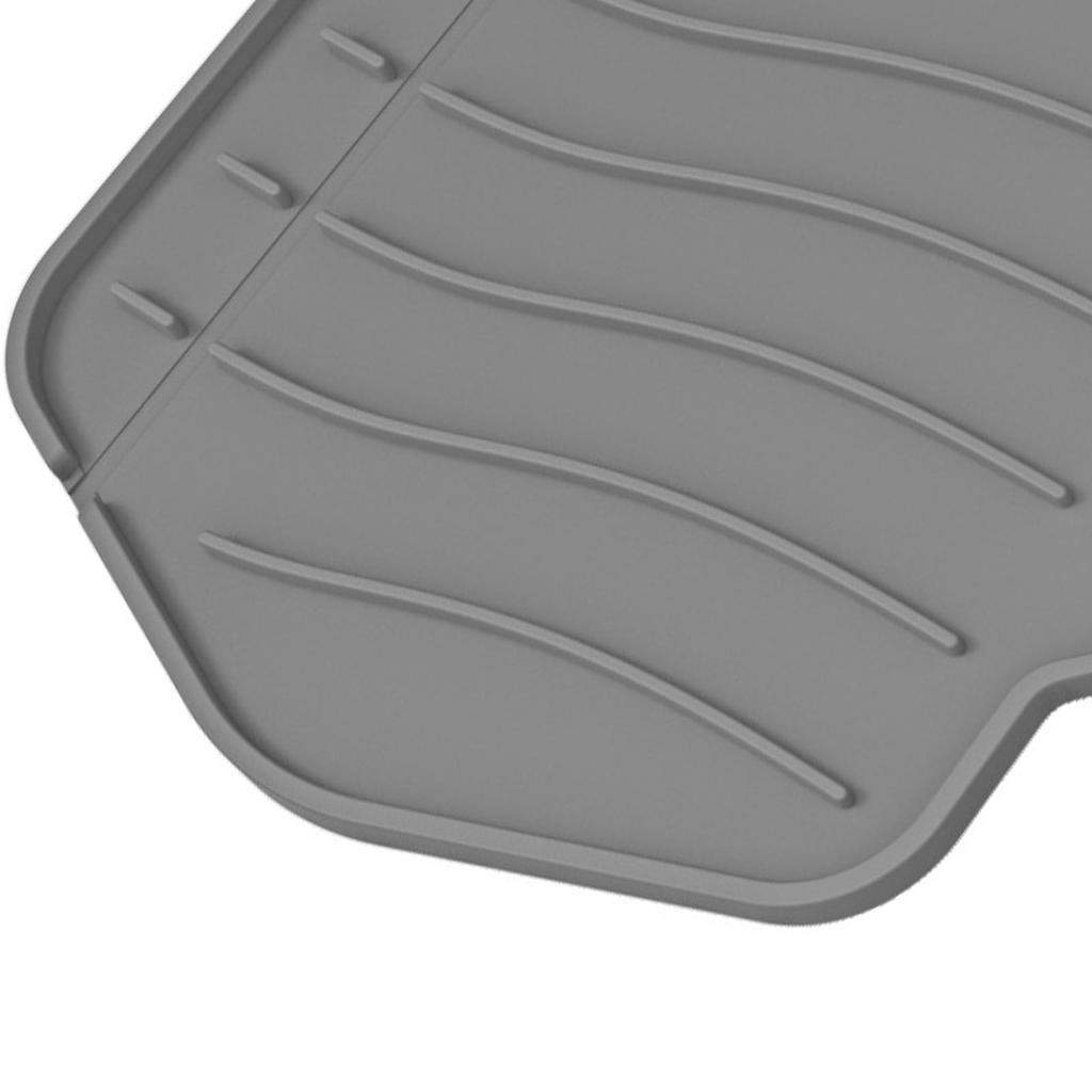 Kitchen Sink Splash Guard Foldable Non Slip Silicone Faucet Mat Handle Drip Catcher Tray for