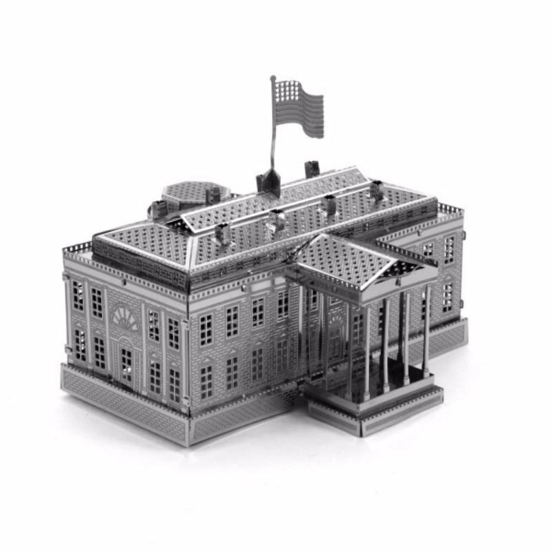 Stainless steel metal DIY assembly 3D puzzle White House tourism souvenir mini puzzle
