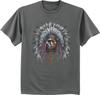 Mens Big and Tall T-shirt Indian Skull Shirt Mens Graphic Tee
