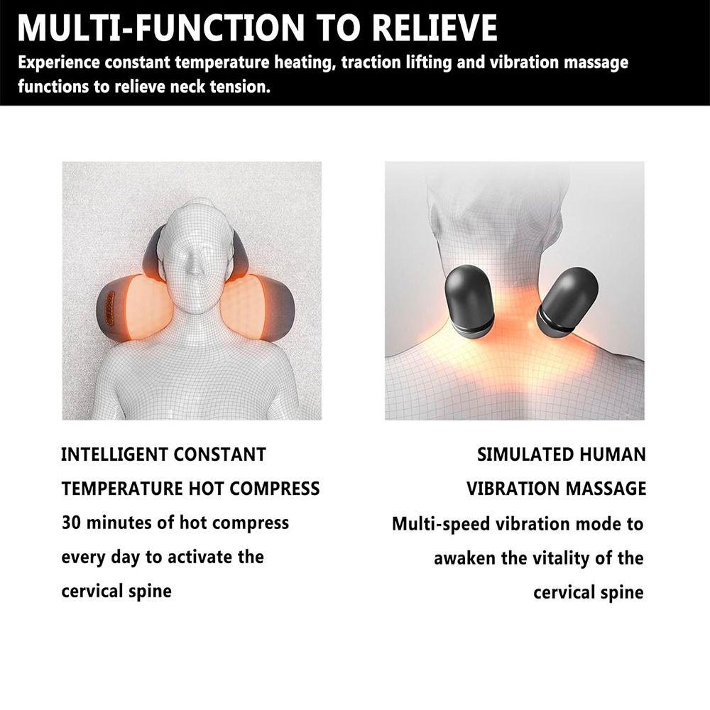 3-in-1 Neck Massage Pillow Memory Foam Neck Massager  for Neck Stretcher Massage Relaxer